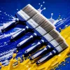 Multifunction blue handle pincel de pintura decoración del hogar pincel de pintura herramientas de mano duraderas Specification image